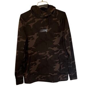 American Eagle Camo Hoodie with neck gaiter